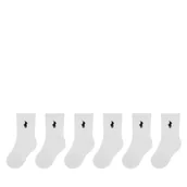 Skarpetki dla dzieci - Zestaw 6 par wysokich skarpet dziecięcych Polo Ralph Lauren 442974056001 Biały - miniaturka - grafika 1