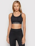 Bielizna sportowa damska - Calvin Klein Performance Biustonosz sportowy Wo 00GWF1K137 Czarny - miniaturka - grafika 1