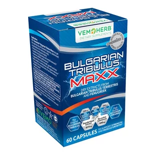 Vemoherb Tribulus Terrestris MAXX 60 kapsułek - Produkty specjalne dla sportowców Vemoherb Tribulus Terrestris MAXX 60 kapsułek - Produkty specjalne dla sportowców - miniaturka - grafika 1