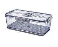 Pojemniki kuchenne - Pojemnik Na Żywność Do Lodówki Na Wędliny Sery Hermetyczny Z Datownikiem Wysoki - miniaturka - grafika 1