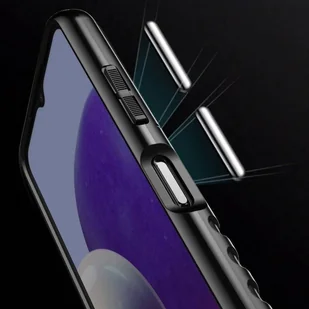 Thunder Case elastyczne pancerne etui pokrowiec Samsung Galaxy A22 5G czarny - Etui i futerały do telefonów - miniaturka - grafika 11