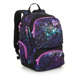 Plecak młodzieżowy czarnofioletowy Topgal ROTH 25033 - Plecaki szkolne i tornistry - miniaturka - grafika 1