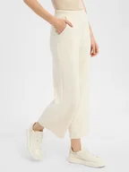 Spodnie sportowe damskie - Vila Damskie spodnie dresowe - VIReflect Kobiety biały jednolity, S - miniaturka - grafika 1