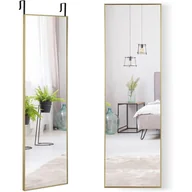 Lustra - Lustro Ścienne o Wysokiej Rozdzielczości z Membraną Przeciwwybuchową, do Zawieszenia z Ramą Aluminiową i Regulowanym Haczykiem, Szatnia (Złote) - miniaturka - grafika 1