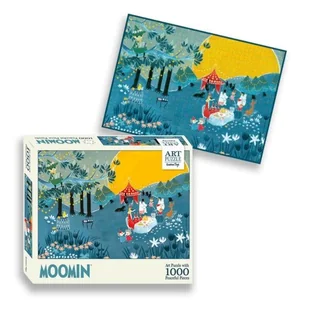 Puzzle Artystyczne, Muminki, 1000 el. - Niebieskie - Układanki dla dzieci - miniaturka - grafika 1