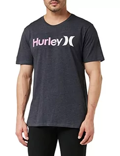 Koszulki męskie - Hurley Hurley Męska koszulka M O&o Gradient 2.0 S/S Black Heather S AR5484 - grafika 1