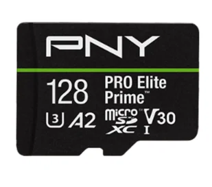 PNY microSDXC PRO Elite Prime 128GB 200/150 MB/s V30 A2 P-SDU128V32200PEPKIT-GE - Karty pamięci - miniaturka - grafika 1