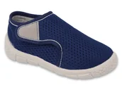 Buty dla chłopców - Kapcie dziecięce chłopięce do przedszkola domowe na rzepy Befado 536P006-20 - miniaturka - grafika 1