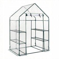 Majowo Mini szklarnia foliowa z półkami MIVA, 143 x 73 x 195 cm