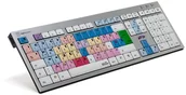 Klawiatury - Logickeyboard Avid Media Composer klawiatura USB QWERTZ Niemiecki Aluminium LKB-MCOM4-AJPU-DE - miniaturka - grafika 1