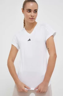 adidas Performance t-shirt treningowy Train Essentials kolor biały - Koszulki sportowe damskie - miniaturka - grafika 1