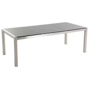 Beliani Stół ogrodowy granitowy dzielony blat 220 x 100 cm szary GROSSETO 12353 - Stoły ogrodowe - miniaturka - grafika 1
