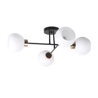 Lampy sufitowe - Lampa sufitowa z czterema, białymi kloszami 34-21076 z serii AMANDA - miniaturka - grafika 1