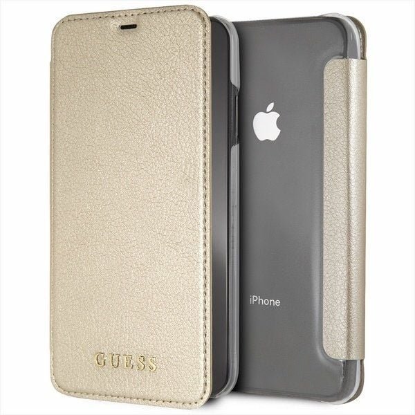 Guess Guess GUFLBKI65IGLTGO iPhone Xs Max gold /złoty book Iridescent