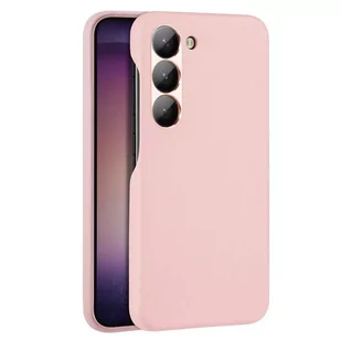 Dux Ducis Grit etui Samsung Galaxy S23+ elegancki pokrowiec ze sztucznej skóry MagSafe różowe - Etui i futerały do telefonów - miniaturka - grafika 1