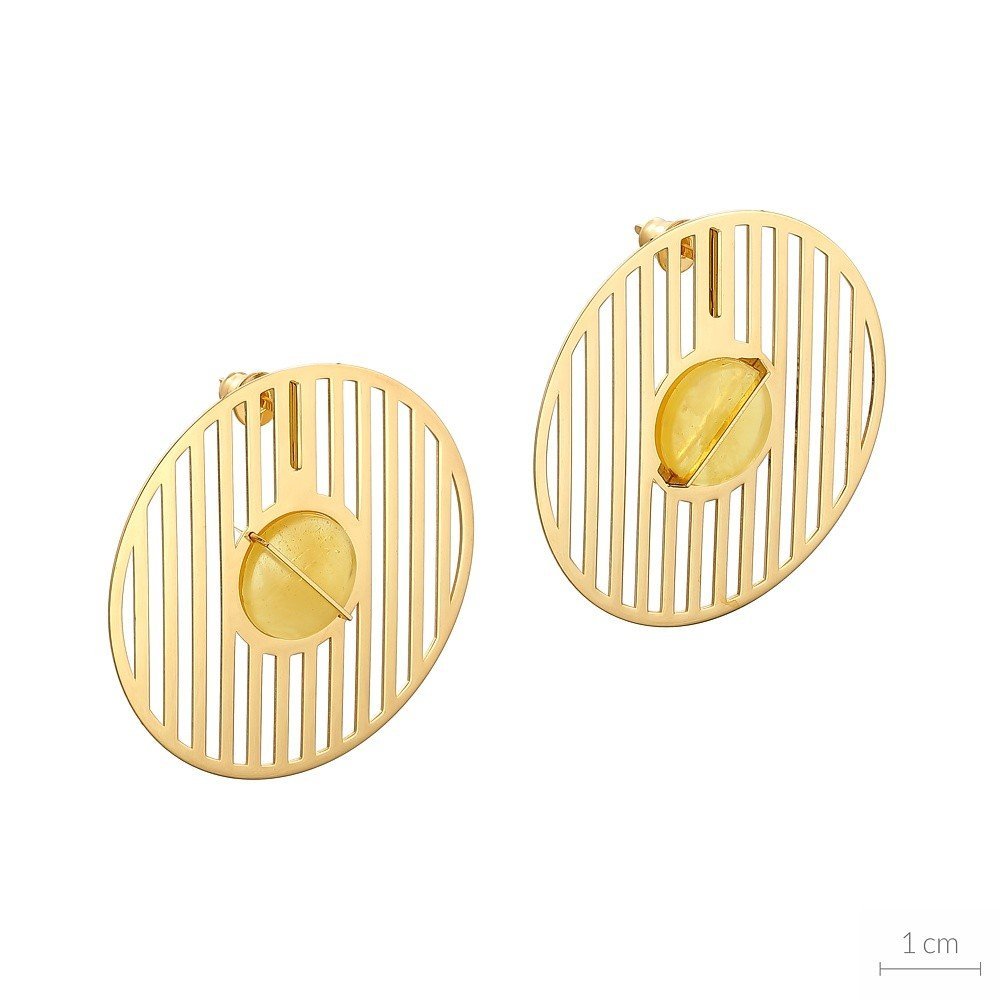 ankabizuteria.pl Efektowne kolczyki srebrne pozłacane ZEBRA