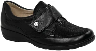 Półbuty Wygodne Caprice 9-24655 43 019 Black Comb Czarne Tęgość H - CAPRICE - Półbuty damskie - miniaturka - grafika 1