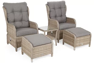 Meble ogrodowe technorattanowe Sofia Beige / Beige Melange - Meble ogrodowe - miniaturka - grafika 2