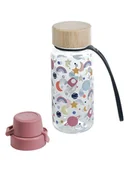 Sztućce dla dzieci - Kindsgut Bidon "Space" w kolorze jasnoróżowym - 400 ml - miniaturka - grafika 1