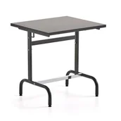 Meble do szkół i przedszkoli - Ławka szkolna 180, linoleum, antracyt/szary - miniaturka - grafika 1