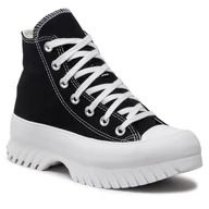 Trampki damskie - Trampki CONVERSE - Ctas Lugged 2.0 Hi A00870C Black/Egret/White - miniaturka - grafika 1