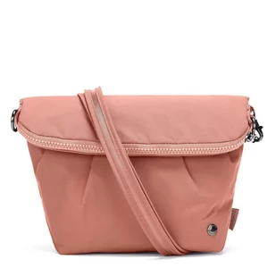 Torebka damska antykradzieżowa Pacsafe Citysafe CX Convertible Crossbody Econyl Rose różowy - Torby podróżne - miniaturka - grafika 1