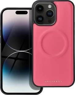 Etui na telefon komórkowy Roar Mag Morning Case z wykończeniem ze skóry ekologicznej iPhone 12 Pro Pink - Etui i futerały do telefonów - miniaturka - grafika 1