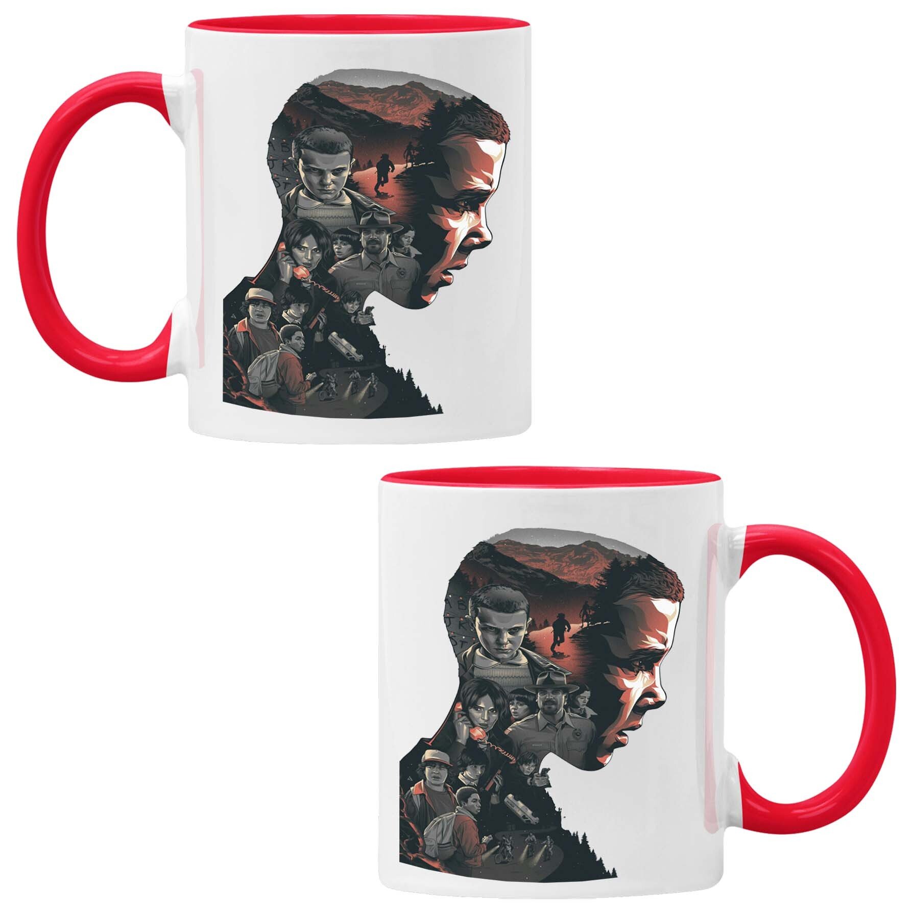 Strangerthingseleven1 Kubek Ceramiczny Prezent Tasse Mug Stranger Things Eleven Demogorgon, Czerwony 330 ml