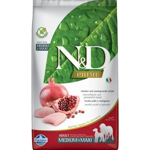 Farmina N&D Prime Adult Medium&Maxi Chicken&Pomegranate 2,5 kg - Sucha karma dla psów - miniaturka - grafika 2