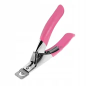 Akcesoria do paznokci - Gilotyna do tipsów Różowa - miniaturka - grafika 1