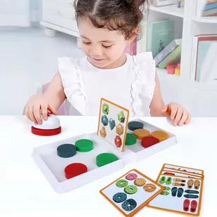 WOOPIE Gra Logiczna Układanka Wzorów PUCK PUZZLE 3+ - Puzzle - miniaturka - grafika 3