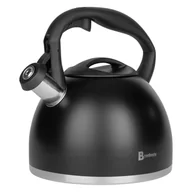 Czajniki na gaz - BRUNBESTE CZAJNIK TRADYCYJNY Z GWIZDKIEM 2,7L CZARNY WSZYSTKIE KUCHENKI - miniaturka - grafika 1