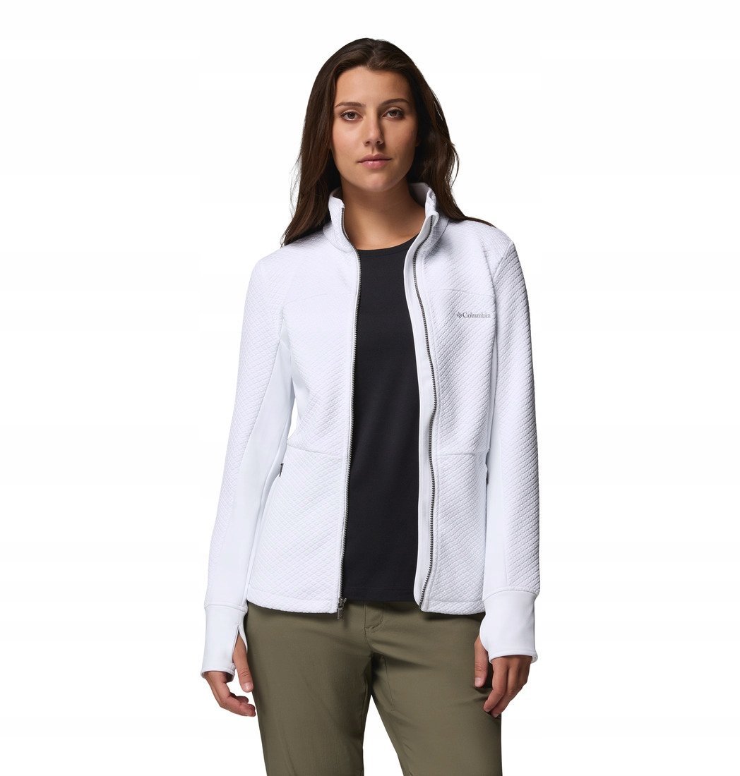 Polar damski Columbia Roffe Ridge Full Zip Fleece - WHITE XS