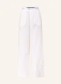 Spodnie damskie - Calvin Klein Spodnie Od Piżamy Cotton Poplin weiss - miniaturka - grafika 1