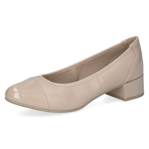 CAPRICE Damen 9-22500-42, czółenka damskie, beżowe Perl Com, szerokość 38 EU