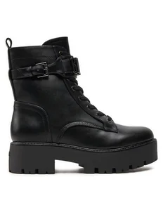 Guess Botki Vaires FLTSOM ELE10 Czarny - Botki damskie - miniaturka - grafika 1