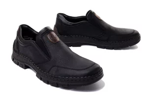 RIEKER 12273-00 black, półbuty męskie - Rieker - Półbuty męskie - miniaturka - grafika 1