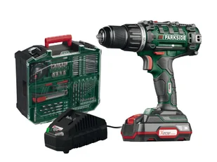 PARKSIDE® Zestaw Akumulatorowa wiertarkowkrętarka 20 V, PABS 20-Li G8 z akumulatorem i ładowarką - Wiertarko-wkrętarki akumulatorowe - miniaturka - grafika 1