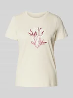 Koszulki i topy damskie - T-shirt o kroju regular fit z czystej bawełny - miniaturka - grafika 1