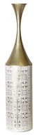 Wazony i flakony - Ewax, Duży wazon metalowy wzory SP23PF065, 17,5x10,5x81 cm - miniaturka - grafika 1