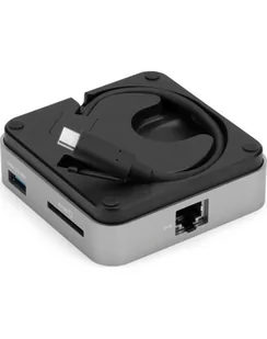 OWC USB-C Travel Dock E grey / Kolor: CZARNY - 6 ports, 100W - Części i akcesoria do laptopów - miniaturka - grafika 1