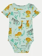 Body dla niemowląt - Coccodrillo Body dziecięce WC4412204USB Zielony - miniaturka - grafika 1