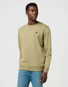 Bluzy męskie - felpa uomo wrangler 112371463 sign off aloe - Wrangler - miniaturka - grafika 1