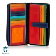 Portfele - Kolorowy portfel damski na zamek Visconti SP-33 RFID - miniaturka - grafika 1