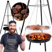 Grille - GRILL OGRODOWY WISZĄCY PALENISKO TRÓJNÓG DUŻY 50CM - miniaturka - grafika 1