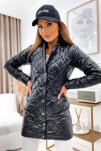 Kurtka pikowana Kimm czarna - SHOPAHOLIC`S DREAM - Płaszcze damskie - miniaturka - grafika 1