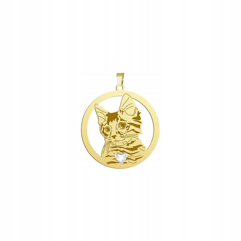 Zawieszka Złota Siberian Cat 925 Biżuteria Prezent Kobieta GRAWER GRATIS