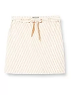 Spódnice - comma Damska spódnica w paski z paskiem do wiązania, 87g1 cynamon, 44 duże rozmiary - miniaturka - grafika 1