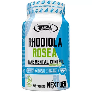 Real Pharm Suplement diety, Rhodiola Rosea, 90 tabletekl - Witaminy i minerały dla sportowców - miniaturka - grafika 1