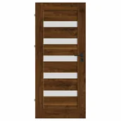 Drzwi wewnętrzne - Skrzydło drzwiowe pokojowe Notus orzech trend  90 lewe Nawadoor - miniaturka - grafika 1